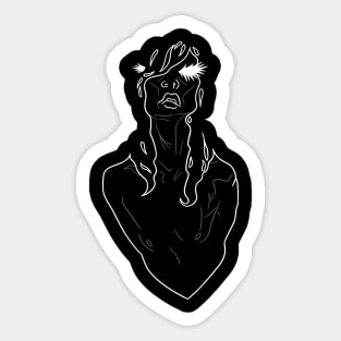 DRAG black Sticker